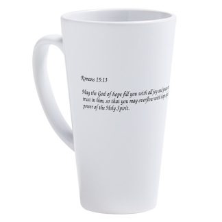 Romans 15:13 Religious Scripture 17 oz Latte Mug