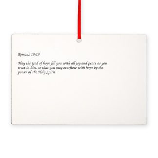 Romans 15:13 MDF Christmas Rectangle Ornament