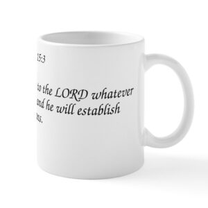 Proverbs 15:3 Commit To the LORD 11 oz Ceramic Mug