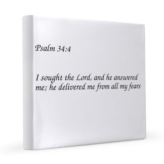 Psalm 34:4 I Sought The Lord 12x12 Canvas Print