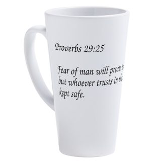 Proverbs 29:25 Trust in the Lord 17 oz Latte Mug