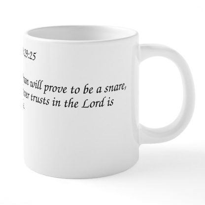 Proverbs 29:25 Trust in the Lord 20 oz Ceramic Mega Mug