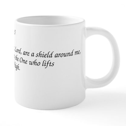 Psalm 3:3 Lifts My Head High 11 oz Ceramic 20 oz Ceramic Mega Mug