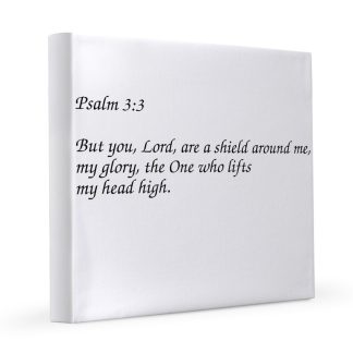 Psalm 3:3 Lifts My Head HIgh 12x12 Canvas Print