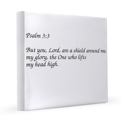 Psalm 3:3 Lifts My Head HIgh 12x12 Canvas Print