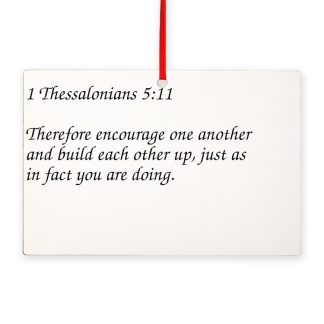 1 Thessalonian's 5:11 Build Each Other Up Rectangle Ornament