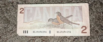 Canada 1986 2 Dollar Bill