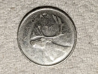 1988 Canada 25 Cents Quarter Circulated Coin