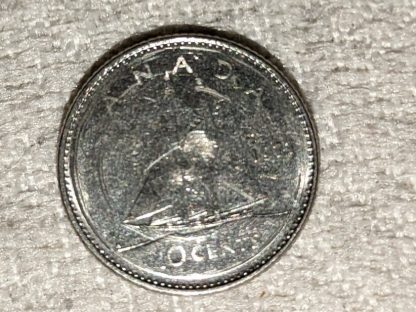 1977 Canada 10 Cents Circulated Coin