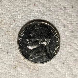 1960 P Jefferson Nickel