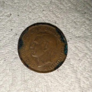 Australia 1944 King George Penny Circulated