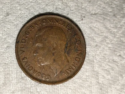 Australia 1943 King George Penny Circulated