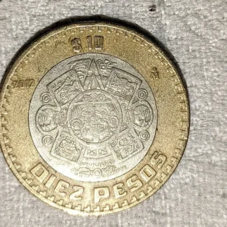 Mexico 2012 10 Peso Circulated Coin