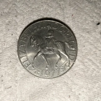 1977 Elizabeth II Reg Jubilee coin