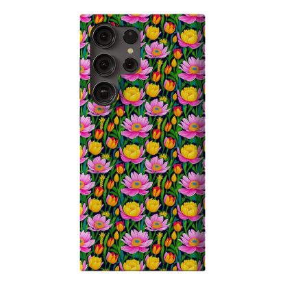 Whimsical & Bright Floral Pattern Samsung Galaxy S23 Ultra Slim Case