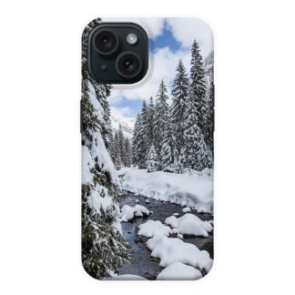 Frozen River Outdoor Scenery iPhone 15 Tough Case