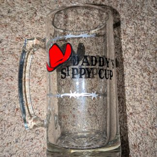 Daddy’s Sippy Cup Vinyl Decal Beer Mug