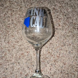 Drink Local Home Means Nevada Vinyl Decal Wine Goblet