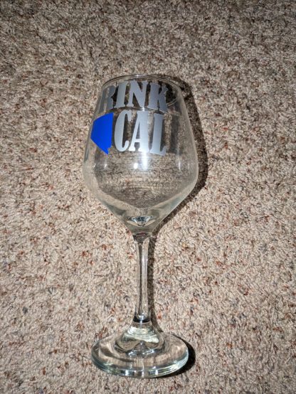 Drink Local Home Means Nevada Vinyl Decal Wine Goblet