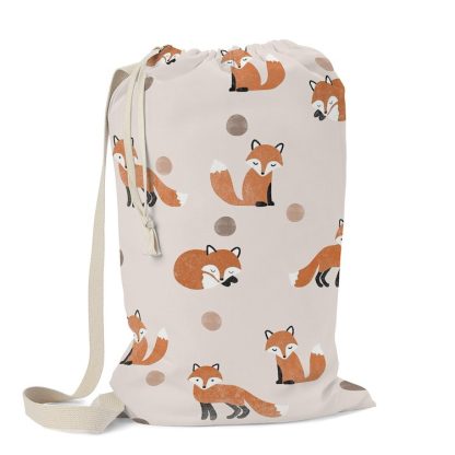 Cute Foxes Laundry Bag