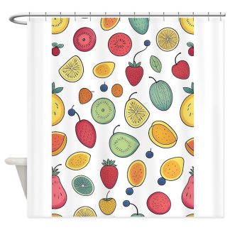 Fruit Pattern Shower Curtain