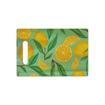 Lemons on Branches Wood Cutting Board