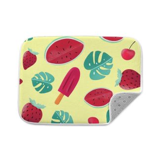 Watermelons and Strawberries Bath Mat