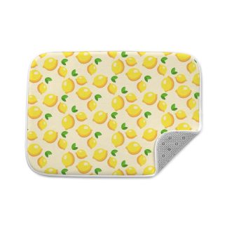 Lemons Pattern Bath Mat