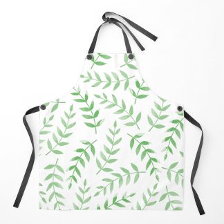 Green Summer Leaves Apron