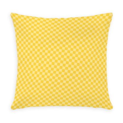 Yellow Dot Pattern Outdoor Pillow