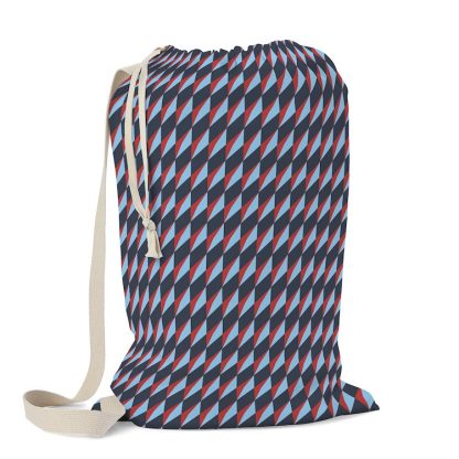 Geometric Triangle Pattern Laundry Bag