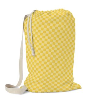 Yellow Dot Pattern Laundry Bag