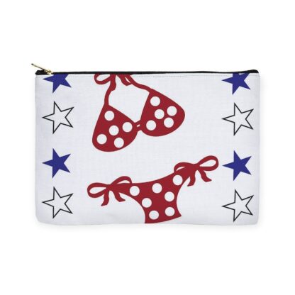 Polka Dot Bikini Large Zipper Pouch