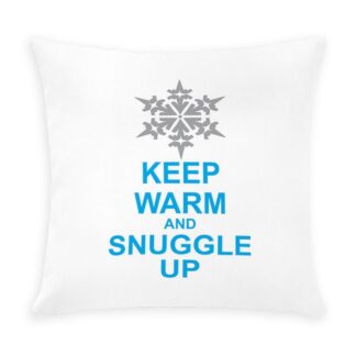 Keep Warm & Snuggle Up 16” Outdoor Pillow