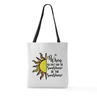 When You Can't Find The Sunshine Be The Sunshine Allover Print Tote Bag