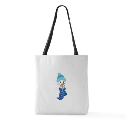 Snowman Allover Print Large Tote Bag