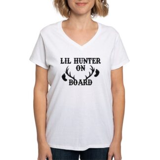 Lil Hunter On Board Women's V-Neck T-Shirt