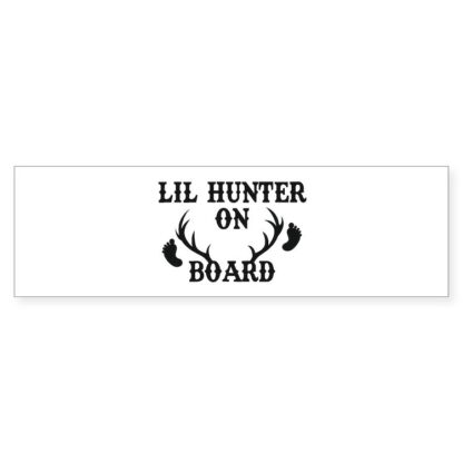 Lil Hunter On Board Bumper Sticker