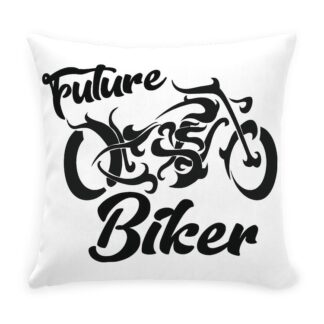 Future Biker Throw Pillow