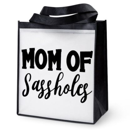 Mom of Sassholes Reusable Grocery Bag