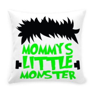 Mommy's Little Monster Throw Pillow with Zipper