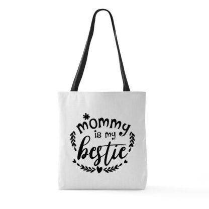 MOMMY IS MY BESTIE Large Tote Bag