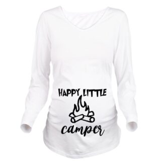 HAPPY LITTLE CAMPER Women's Long Sleeve Maternity T-Shirt