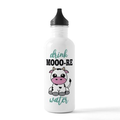 Drink Mooo-Re Water 1.0L Stainless Steel Water Bottle