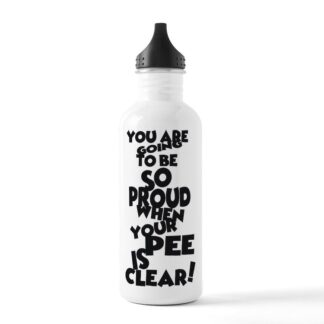 Proud When Your Pee Is Clear! 1.0L Stainless Steel Water Bottle