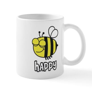 Bee Happy 11 oz Ceramic Mug