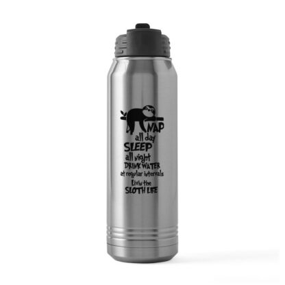 Livin The Sloth Life 30 oz Stainless Steel Water Bottle