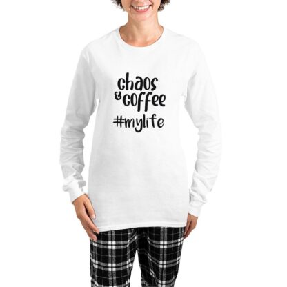 Chaos & Coffee Women's Long Sleeve Pajamas