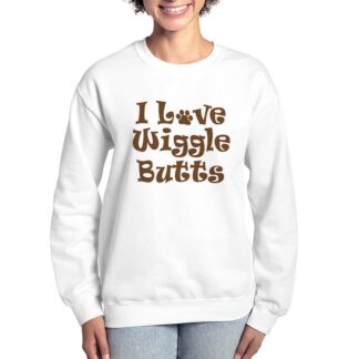 I Love Wiggle Butts Women's Crewneck Sweatshirt