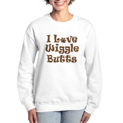 I Love Wiggle Butts Women's Crewneck Sweatshirt